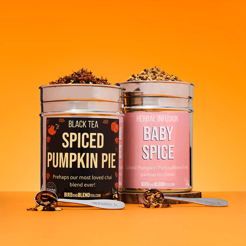 baby spice tea with pumpkin spice tea