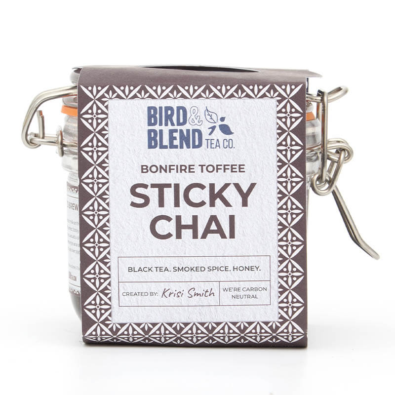 bonfire toffee sticky chai sleeve