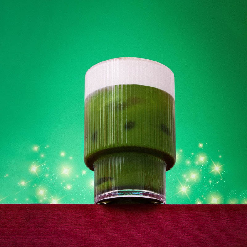 mince pie matcha latte christmas