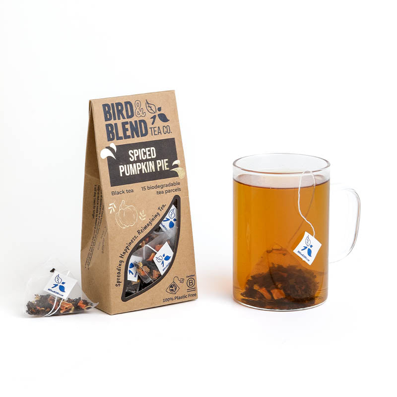 spiced pumpkin pie tea bag gift