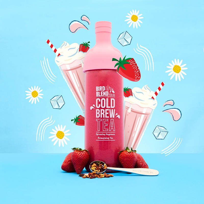 strawberry milkshake tea cold brew