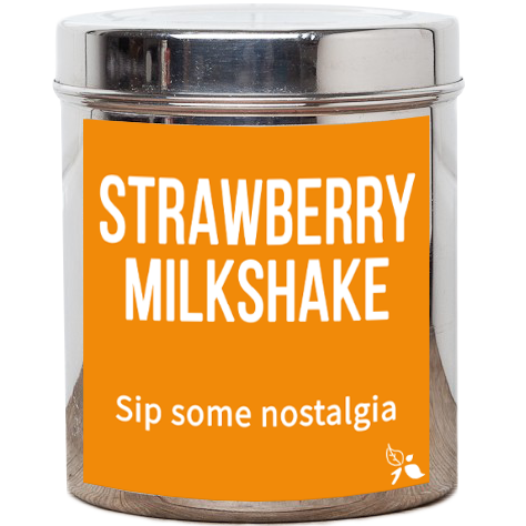 strawberry milkshake loose leaf tea tin