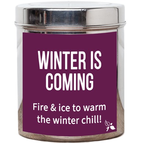 winter is coming tea tin